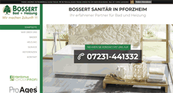 Desktop Screenshot of bossert-sanitaer.de
