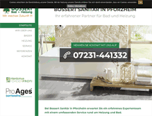 Tablet Screenshot of bossert-sanitaer.de
